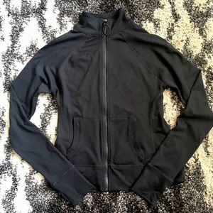 Black Fitted Yoga Jacket